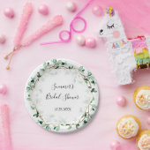 Greenery and Gold Textures Brautparty | Hochzeit Pappteller (Party)