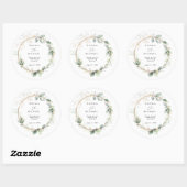 Greenery and Gold Wedding Sticker (Blatt)