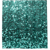 Greenery Aqua MintTiffany Imitate Glitzer Sequin G Duschvorhang (Vorderseite)