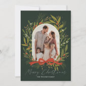 Greenery Arch Bow 2 Foto Weihnachten (Vorderseite)