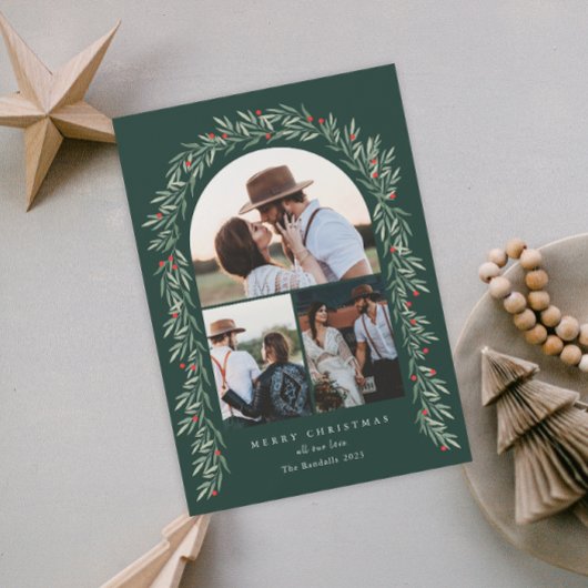 Greenery Arch Modernes Drehbuch 3 Foto Weihnachten