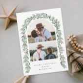 Greenery Arch Modernes Script 2 Foto Weihnachten