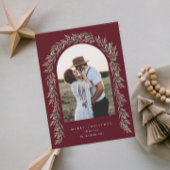 Greenery Arch Modernes Script Foto Weihnachten