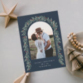 Greenery Arch Modernes Script Foto Weihnachten