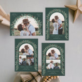 Greenery Arch Modernes Script Foto Weihnachten