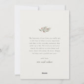 Greenery Arch Modernes Script Foto Weihnachten (Rückseite)