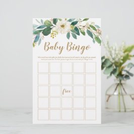 Greenery Baby Bingo Game