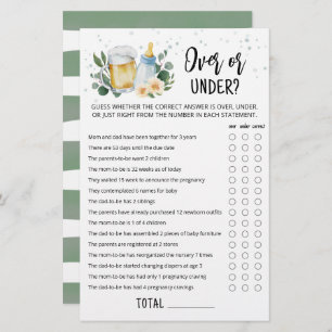 Greenery Baby brät oder steht unter dem Spiel