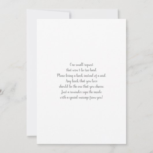 Greenery Baby in Bloom Baby Dusche Einladung (Rückseite)