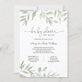 Greenery Baby Shower by Mail Einladung