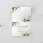 Greenery Baby Shower Danke Karte (Innenseite)