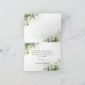 Greenery Baby Shower Danke Karte (Innenseite)