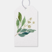 Greenery Baby Shower Favors Tag Geschenkanhänger (Rückseite)