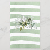 Greenery Baby Shower Game - Baby BINGO (Rückseite)