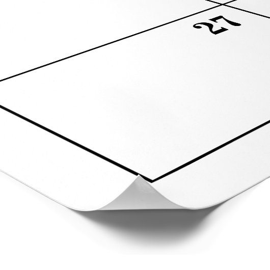 Greenery Baby Shower Guess Due Date Calendar Poste Poster (Ecke)