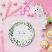 Greenery Baby Shower Pappteller (Party)