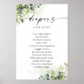 Greenery Baby Shower Poster (Vorne)