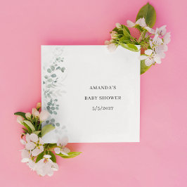 Greenery Baby Shower Serviette