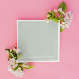 Greenery Baby Shower Serviette