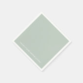 Greenery Baby Shower Serviette (Ecke)