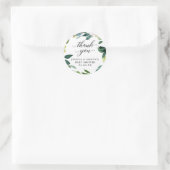 Greenery Baby Shower Vielen Dank für Ihr Interesse Runder Aufkleber (Tasche)