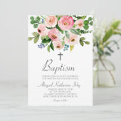 Greenery Baptism Einladung (Stehend Vorderseite)