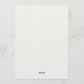 Greenery Bear Baby Shower Einladung (Rückseite)