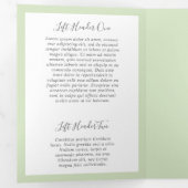 Greenery Beauty Salon Elegante Trifold Broschüre (Innen Erste Seite)