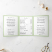 Greenery Beauty Salon Elegante Trifold Broschüre (Innenseite)