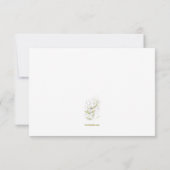 Greenery Beileid Danke Karte (Rückseite)