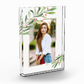 Greenery Berries Christmas Custom Fotoblock (Links)