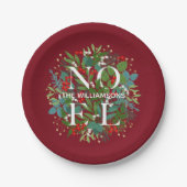 Greenery Berries WEIHNACHTEN Weihnachten Klein Pappteller (Vorderseite)