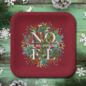 Greenery Berries WEIHNACHTEN Weihnachten Rot Pappteller