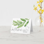 Greenery Best Husband Ever Jubiläum Geschenk Ihn Karte (Gelbe Blume)