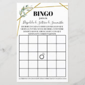 Greenery Bingo Brautparty (Rückseite)