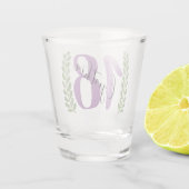 Greenery Birthday Gift | 18. | 21. | 40. | 50. Schnapsglas (Rückseite)