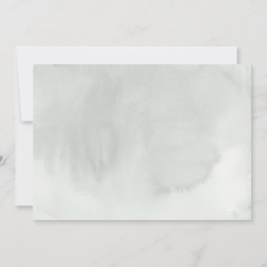 Greenery Blätter Boho Wedding Danke Foto (Rückseite)