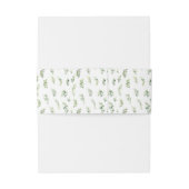 Greenery Blätter Classic Boho Hochzeitsband Einladungsbanderole (Rückseitenbeispiel)