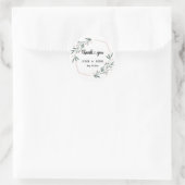 Greenery Blätter Kareath Gastgeschenk Hochzeit Vie Runder Aufkleber (Tasche)