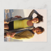 Greenery Blätter Wedding Foto Einladungspostkarte (Rückseite)