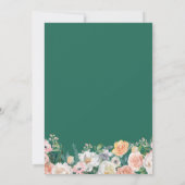 Greenery Bloom Garden Blumenkraut Hochzeit Einladung (Rückseite)
