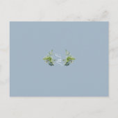 Greenery Blue First Holy Communion Save the Date Postkarte (Rückseite)