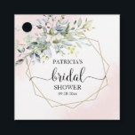 Greenery Blush Brautparty Geschenkanhänger<br><div class="desc">Greenery Geometric Pink Blush Brautparty Fevor Tags</div>