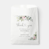 Greenery Blush Pink Brautparty Fevor Bag Geschenktütchen (Vorderseite)