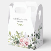 Greenery Blush Pink Gastgeschenk Hochzeit Box Geschenkschachtel (Geöffnet)