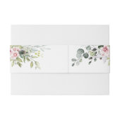 Greenery Blush Pink Wedding Einladung Bauchband Einladungsbanderole (Rückseitenbeispiel)