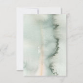 Greenery Bohemisch Wedding RSVP Karte (Rückseite)