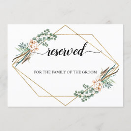Greenery Boho Cotton Wedding Reserviert Seating Si Einladung