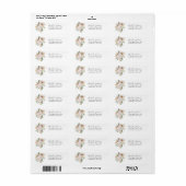 Greenery Boho Tropical Floral Return Label (Vorne)