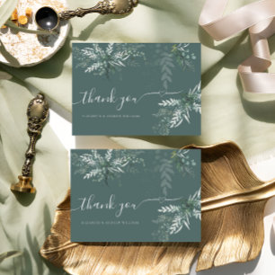 Greenery Boho Wedding Dankeskarte